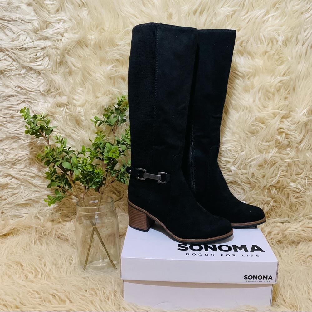 [Sonoma] Women's Black Faux Suede Boots